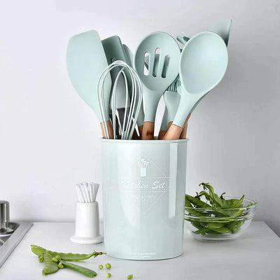 Silicone spoon set kitchen set