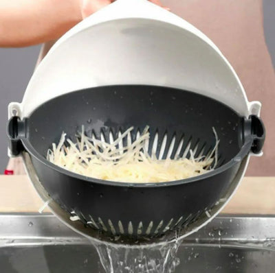 9 in 1 Multifunction Kitchen Wet Basket Vegetable Cutter