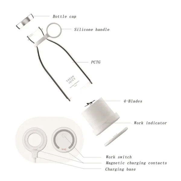 Portable and Electric Blender Bottle Juicer
