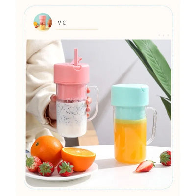 500ml Portable Juicer With Straw