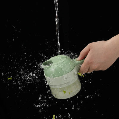 4 in 1 Portable Electric Vegetable Cutter Set
