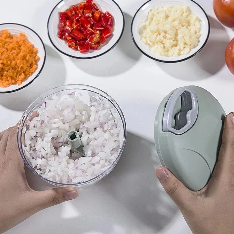 5 Blades Manual Vegetable Chopper