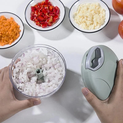 5 Blades Manual Vegetable Chopper