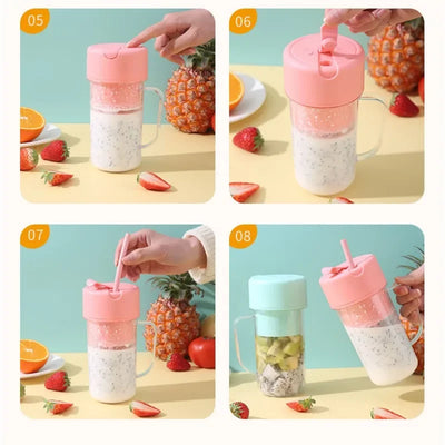 500ml Portable Juicer With Straw