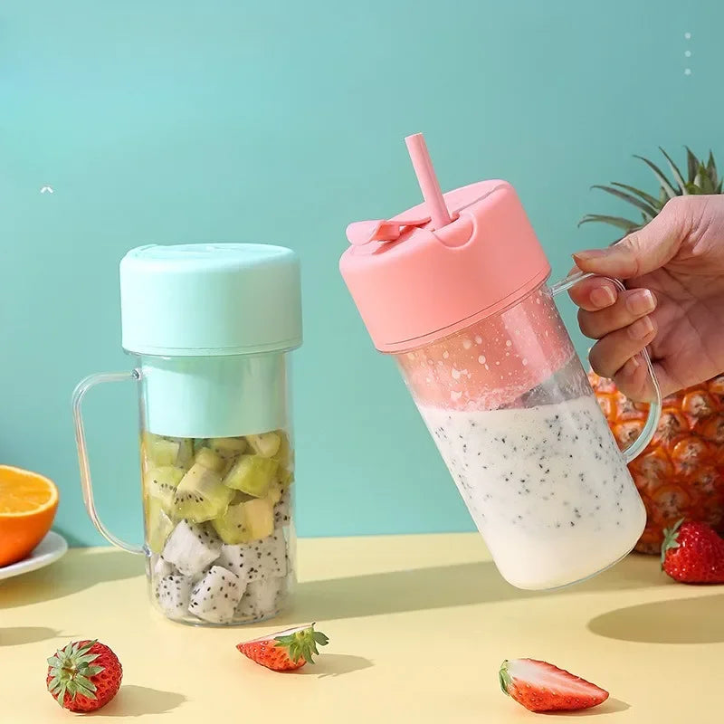 500ml Portable Juicer With Straw