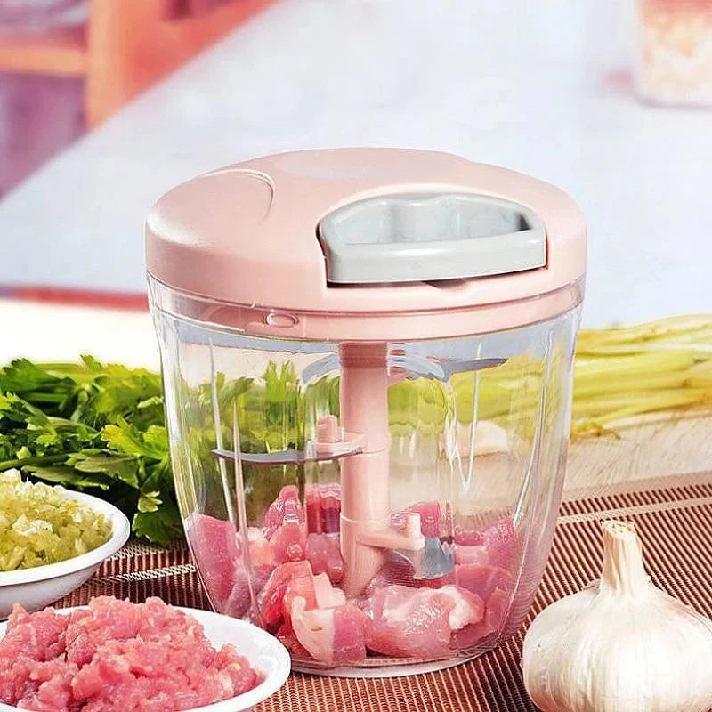 5 Blades Manual Vegetable Chopper
