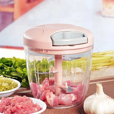 5 Blades Manual Vegetable Chopper