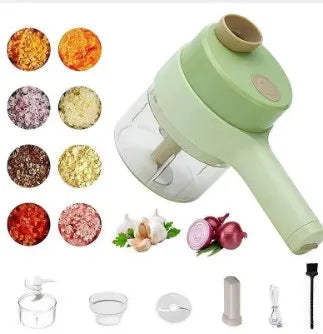 4 in 1 Portable Electric Vegetable Cutter Set