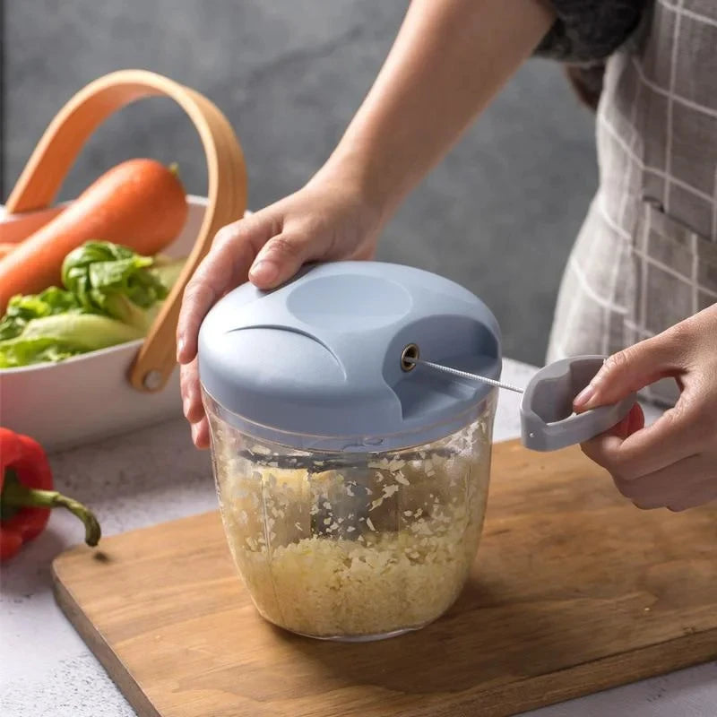 5 Blades Manual Vegetable Chopper
