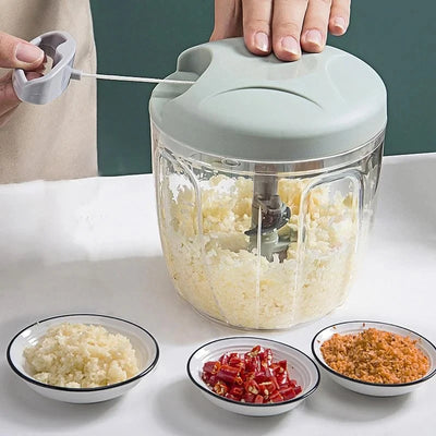 5 Blades Manual Vegetable Chopper