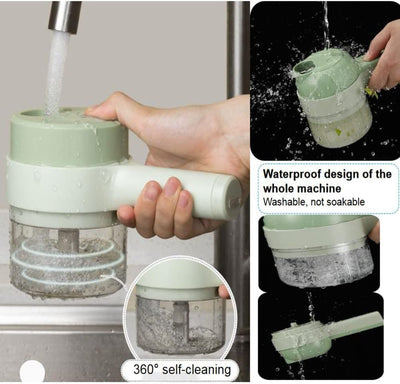 4 in 1 Portable Electric Vegetable Cutter