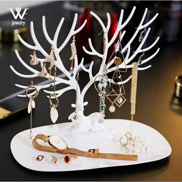 Deer Earrings Necklace Ring Display Stand