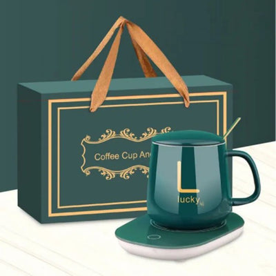 Lucky Portable Coffee Cup Warmer Heater Set