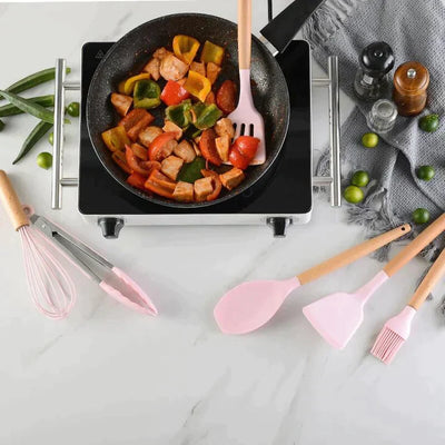 Silicone spoon set kitchen set
