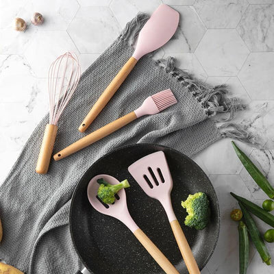 Silicone spoon set kitchen set
