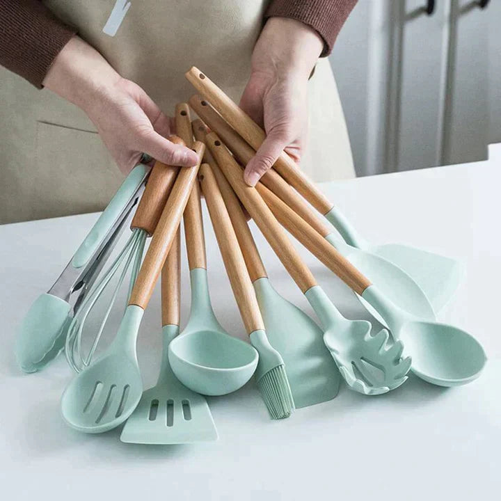 Silicone spoon set kitchen set